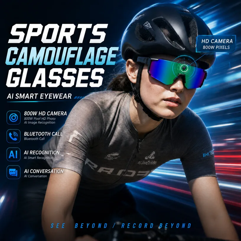 Sports Equipment In Spanish - Novos Óculos de Câmera Esportiva Inteligente
