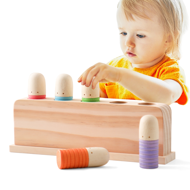 Sports Equipment For Kindergarten - De madeira saltando cor reconhecimento brinquedo