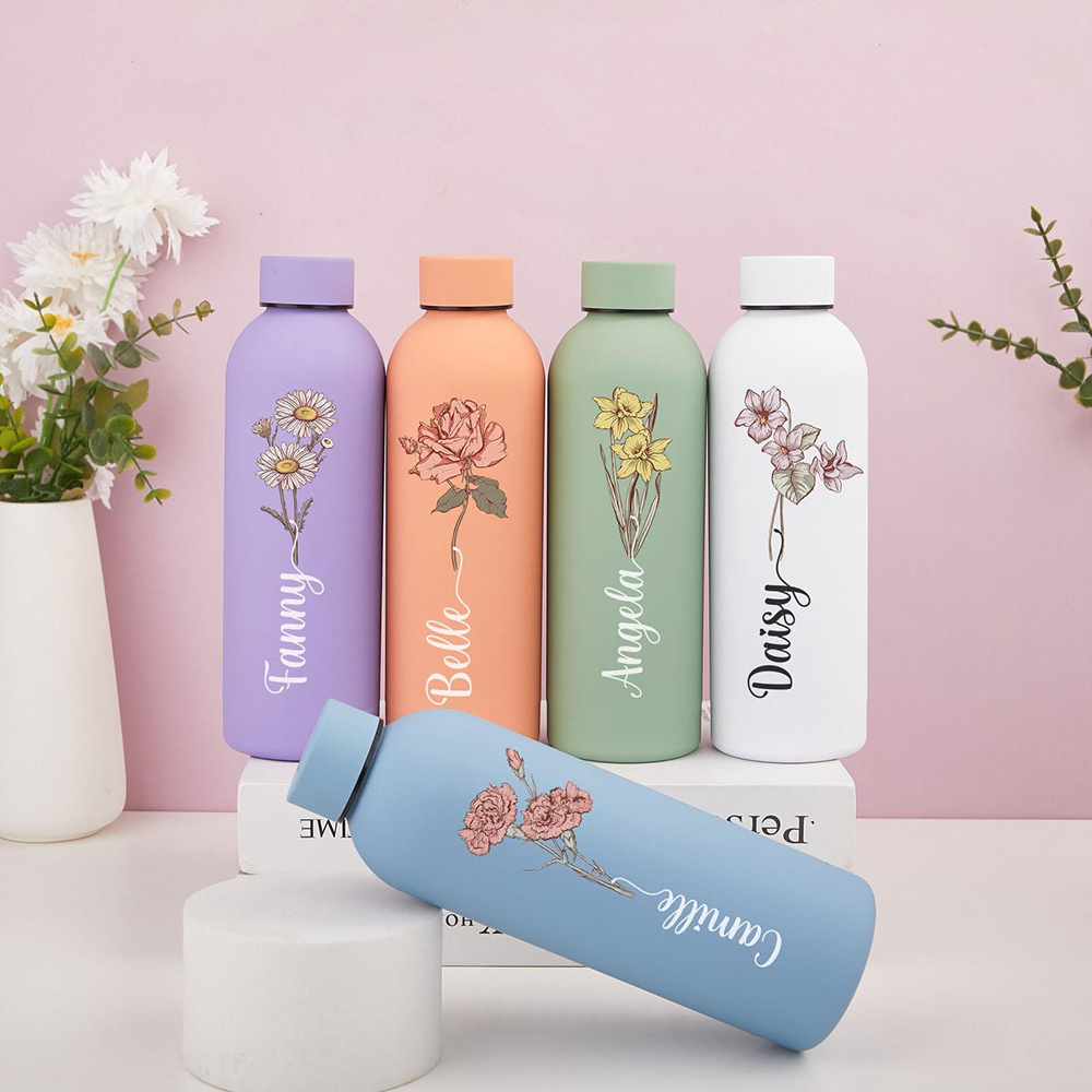Garrafa de Água Floral Persona - Sports Water Bottle Insulated avaliação e preço