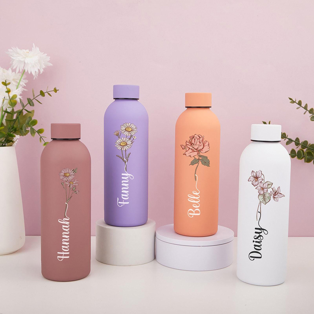 Garrafa de Água Floral Persona - Sports Water Bottle Insulated avaliação e preço