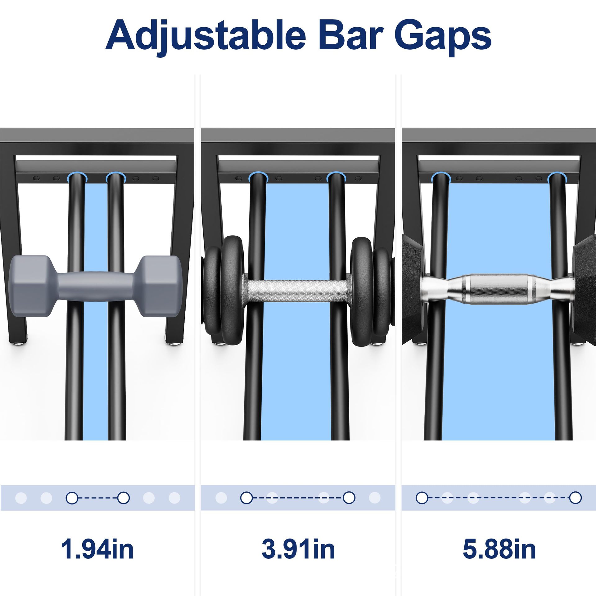 Suporte Ajustável de Metal par - Sports Equipment Holder avaliação e preço