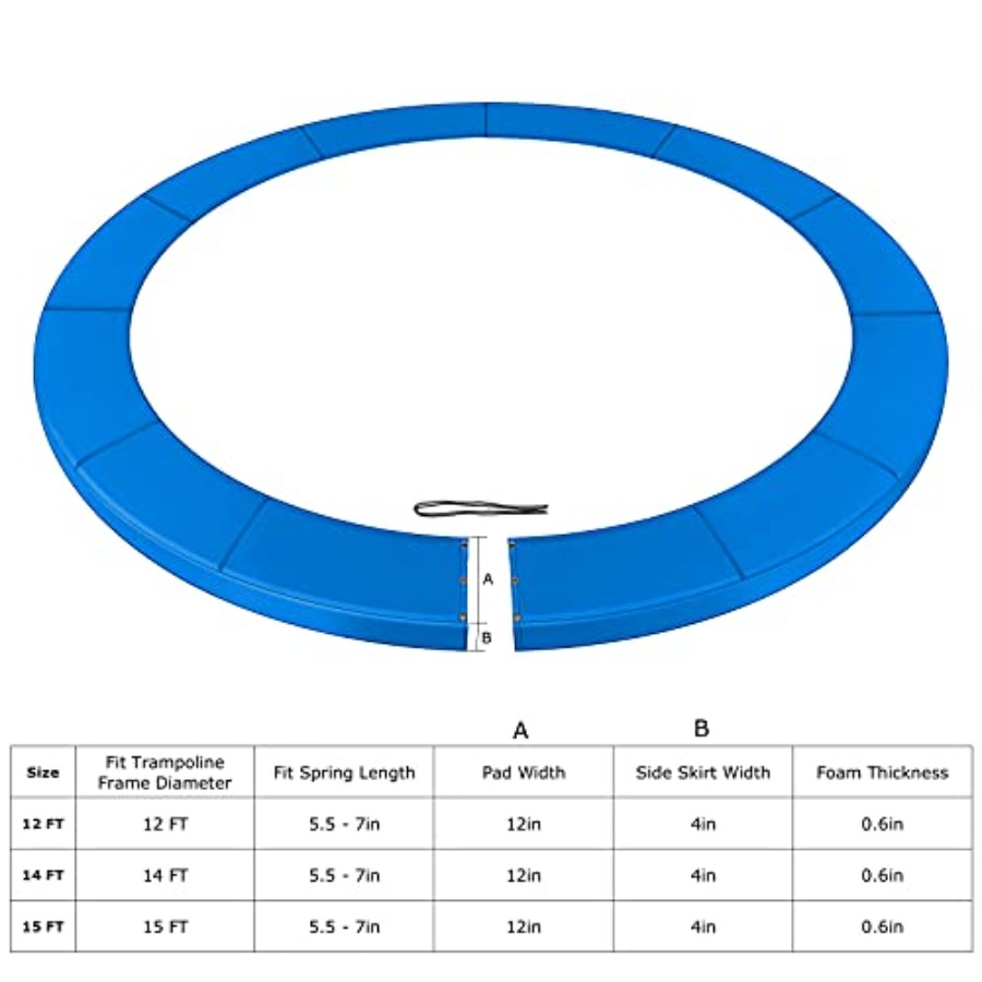 Almofada de segurança para tra - Trampoline Spring Cover avaliação e preço