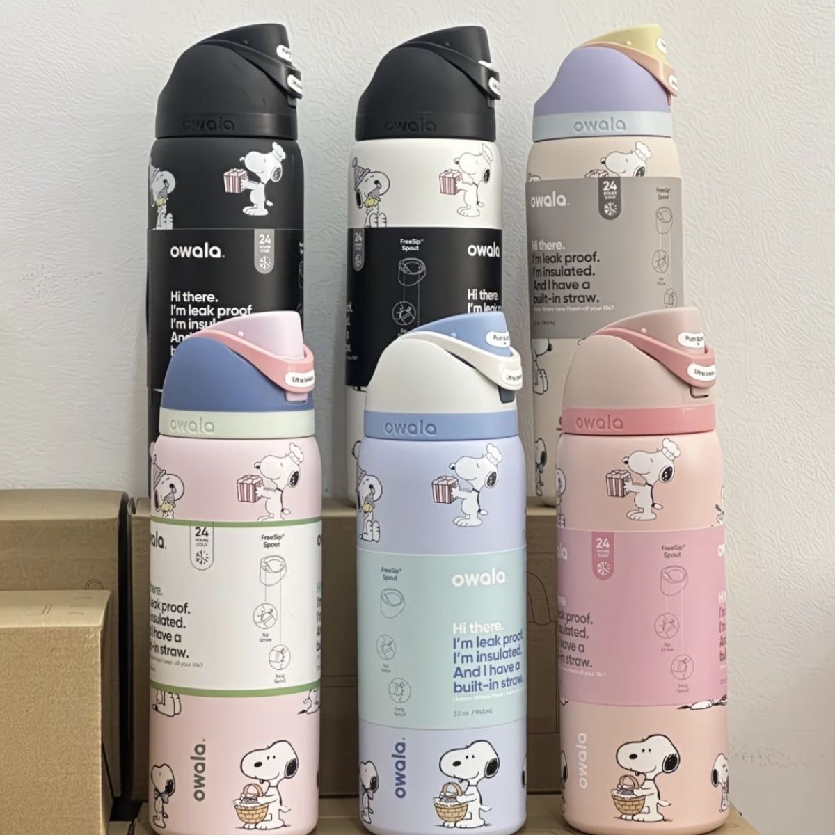 Copo Isolado Estilo Snopy de 7 - Sports Water Bottle Insulated avaliação e preço